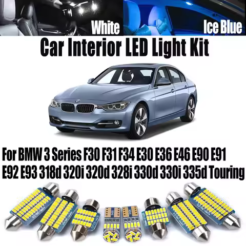 Car Interior LED Light Set For BMW 3 Series F30 F31 F34 E30 E36 E46 E90 E91 E92 E93 318d 320i 320d 3