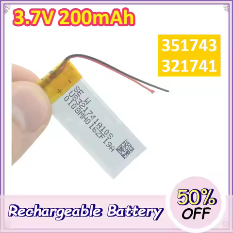 3.7V 200mAh Rechargeable Polymer Li-ion Battery for Pen MP3 MP4 Game Player Speaker Toys Bluetooth H