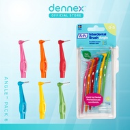 TePe Angle แปรงซอกฟัน ด้ามยาว แปรงซอกฟันเทเป้ แองเกิ้ล แพ็ค 6 ชิ้น by Dennex