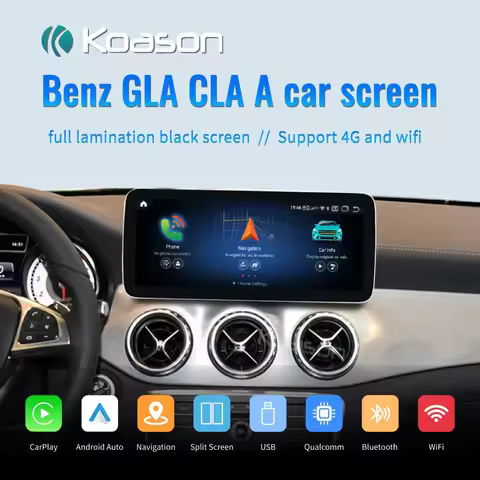 Koason Android Auto CarPlay Screen 8 Core for Mercedes Benz GLA X156 CLA C117 X117 A W176 Car Video