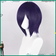 Anime Tokyo Ghoul Touka Kirishima Cosplay Wig 33cm Dark Purple Short Wigs Heat Resistant Synthetic H