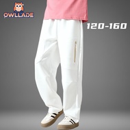 OWLLADE Cargo Jogger Pants for Kids Boy 1709 in White B02 4T-2