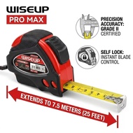 Wiseup Heavy duty & Standard 7.5M Measuring meter/ ruller measure/ meter tape/ measuring tape 80109