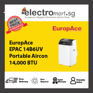 EuropAce EPAC 14B6UV  Portable Aircon  14,000 BTU