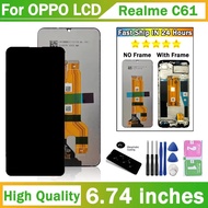 6.74“Tested For Oppo Realme C61 RMX3939 LCD Display Touch Screen Digitizer Assembly Realme C61 Displ