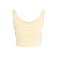 Adidas Originals CROP TANK TOP Tank Tops Womens Yellow Straight Fit IT8157