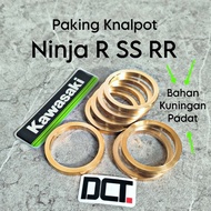 Ninja R SS RR ZX 150 Exhaust Gasket Solid Brass Material Ninja R SS RR ZX 150 Exhaust Gasket