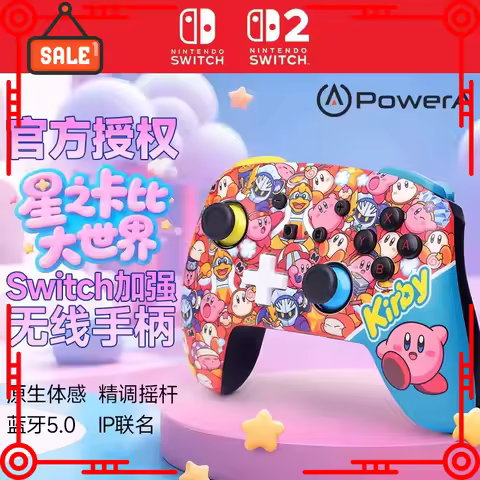 PowerA Nintendo Licensed Switch Pro Controller Ergonomic Design Bluetooth 5.0 6Axis Gyro Pikachu Mar