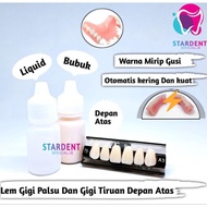 New Varian Paket Lem Gigi Palsu Dan Gigi Palsu Depan Atas