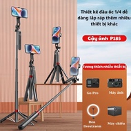 P185 4-Leg Selfie Stick - Handheld Tripod Selfie Stick with Remote, TikTok Recording, Phone Camera S