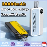 22.5W Powerbank Fast Charging Portable 30000 mAh QC3.0 Power Bank Digital Display Mini Portable Power Bank With