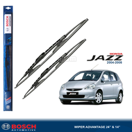Bosch Advantage / Karet Wiper Mobil Honda Jazz iDSI 2004-2008 24" dan 14" (Sepasang Kaca Depan)