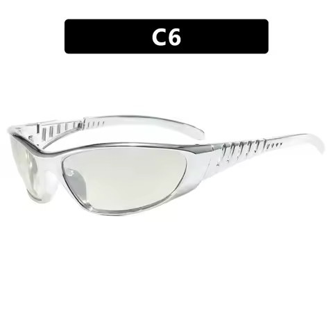 Kedun European and American Futuristic Tech Sunglasses Y2K Millennium Sunglasses Trendy Retro High-E