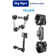 TELESIN Double Crab Clamp Mount, Bicycle Motorcycle Handlebar Clamp for GoPro 12/11/10/9、Insta360 X4/X3/Ace Pro/Ace、 DJI Action 4/3、Osmo Pocket 3