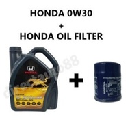 HONDA ENGINE OIL SP 0W-30 FULLY SYNTHETIC 0W30 (4L) + HONDA OIL FILTER (RANDOMLY)