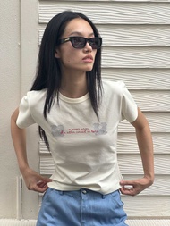 AMISOU Lucky Star Baby Tee เสื้อยืด เบบี้ที