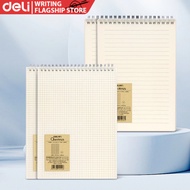 Deli A5/B5/A4 Binder Notebook 80 Sheets Line/Grid Spiral Notebooks