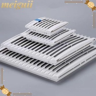 MEIGUII Cabinet Ventilation Filter, White Without Fan Shutters Fan Grille, ABS Fan Filter