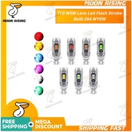 T10 W5W Lens LED Flash Strobe Bulb 194 WY5W