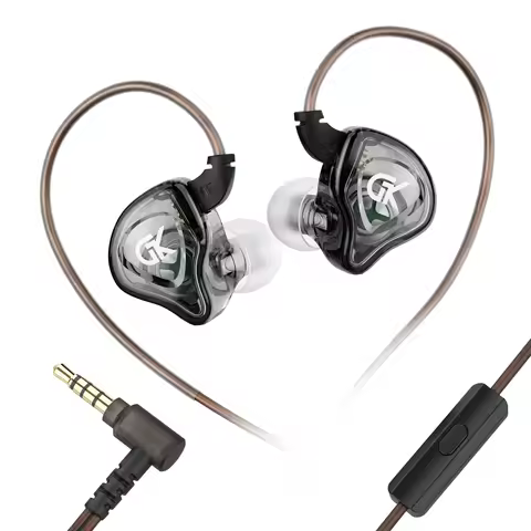 KZ-GK AK8 Mobile Gaming Headphones In-Ear Dynamic Driver Heavy Bass Wired Headphones with Remote Con