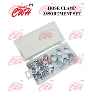 12PCS 34PCS HOSE CLAMP ASSORTMENT SET FUEL GAS WATER PIPE HOOP TUBE THROAT WORM DRIVE PIPE CLAMP CLI
