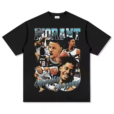 New Arrival Ja Morant 12 Memphis T-Shirt Basketball Fans Short Sleeve Tee New Edition Mens and Kids 