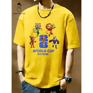 [100% Cotton] World Cup 2026 Mascots| Y2K FIFA World Cup 2026 Graphic Tee Trendy Style TshirtS-5XL