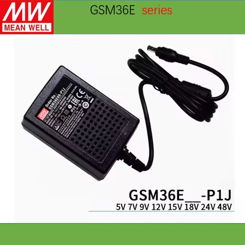 MEAN WELL 36W AC-DC Reliable Green Medical Adaptor GSM36E05-P1J GSM36E07-P1J GSM36E09-P1J GSM36E12-P