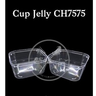CH7575 Jelly Cup / Jelly Pudding Cup + Lid, 10 Pcs