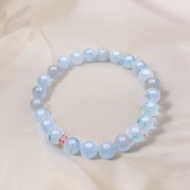 【好運連連】冰種紫羅蘭翡翠手珠 | 天然緬甸玉A貨翡翠 | 送禮