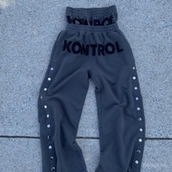 Street Men Women Style Double Patch Head Trousers Hip Style Embroidered Hop Casual Pants Cross-Borde