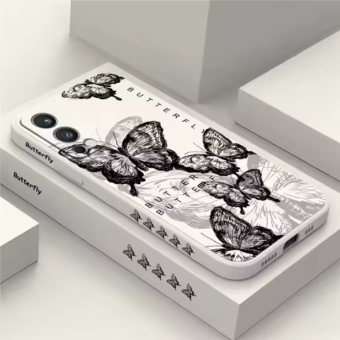 Fashion Cute Butterfly Pattern Case For Oneplus Nord 3 2 ACE 2V 6 7 7T Pro 8 8T 9 9R 1+9 Soft Silico