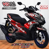 Stiker Striping Aerox 155 Old Variasi Redbull Torro 02