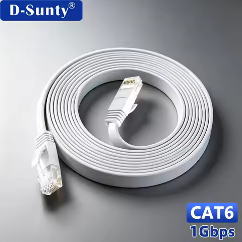 CAT6 Ethernet RJ45 Cable Computer Internet Flat LAN Network Ethernet Choice for IPTV PS5 PS4 Router 