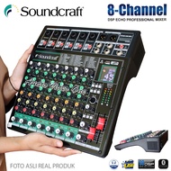 Mixer Soundcraft 8 Chanel EFX8/8 USB MKII Bluetooth Sonkref Audio Mixer