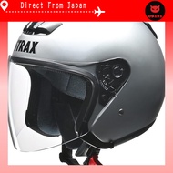 LEAD Jet Motorcycle Helmet STRAX SJ-4 - Available in Black and Silver (Size: Big 63-64cm)
