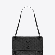 [YSL] SAINT LAURENT Medium Niki 中款 黑色 黑鍊 斜背包 肩背包