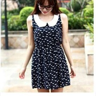 可愛貓咪圖案連身裙