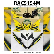 Cover Set Rapido Y15ZR V1 V2 Yamaha LC-150 (11) Yellow Silver Orange Ysuku Accessories Motor Y15 Coverset Oren Kuning