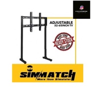 SIMMATCH ALUMINIUM PROFILE TV STAND & RACK 32 INCH TO 65 INCH FLEXIBLE VESA MOUNT SINGLE & TRIPLE SC