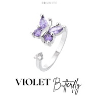 Reunite Jewelry - Anxiety Women's Ring Ring - Violet Butterfly