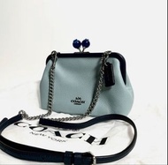 Coach Nora kisslock crossbody with blueberry  手袋 限量 絕版  包包