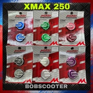 LOGO EMBLEM XMAX 300 V2 V3 CNC COVER MORIN MORIN XMAX LOGO COVER EMBLEM MADE IN