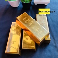 Fine Gold 999.9/miniatur emas batangan 1000 gr Kuningan