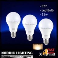 x3pcs LED BULB E27 HOLDER 12w LED FROSTED BULB Warm white Bulb Globe BULB LED Light LED Bulb (MGB)
