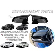 BMW F10 F11 F18 F07 F06 F12 F13 F01 F02 Side Mirror Cover Glossy Black