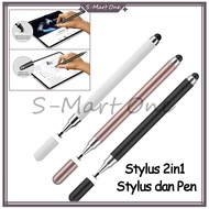 SM Stylus Pen 2 in 1 Universal For Ipad Android tablet All Device Touch Pen Capacitive Stylus