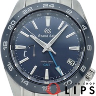 精工 Grand Grand Seiko Spring Drive GMT 40.5mm 運動系列 SBGE255/9R66-0BB0，附錶盒、保固卡，不鏽鋼材質，男士腕錶，藍色錶盤，拋光處理，成色極