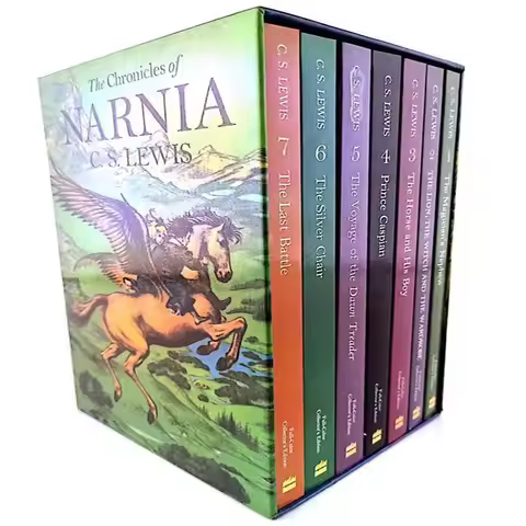 7 Books/Set The Chronicles Of Narnia Box Set Children English Reading Story Book Kids Chapter Book N