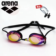 [Ready stock] Arena Arena Racing Goggles Waterproof Anti-Fog Colorful Coating Unisex Professional Sm